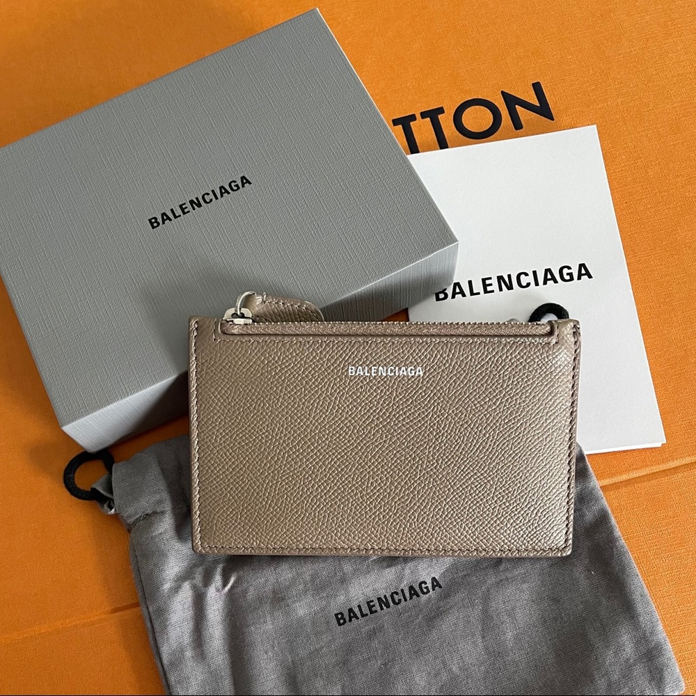 BALENCIAGA Cash Zip Card Holder